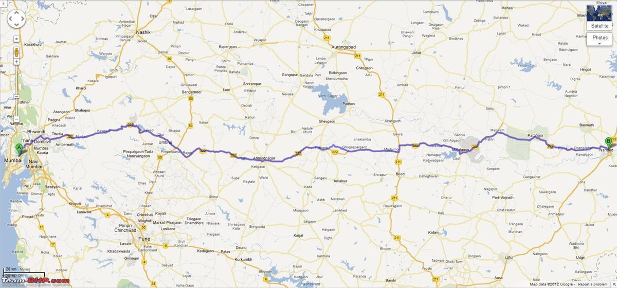 มุมไบ nagpur expressway นแผนที่เส้นทาง
