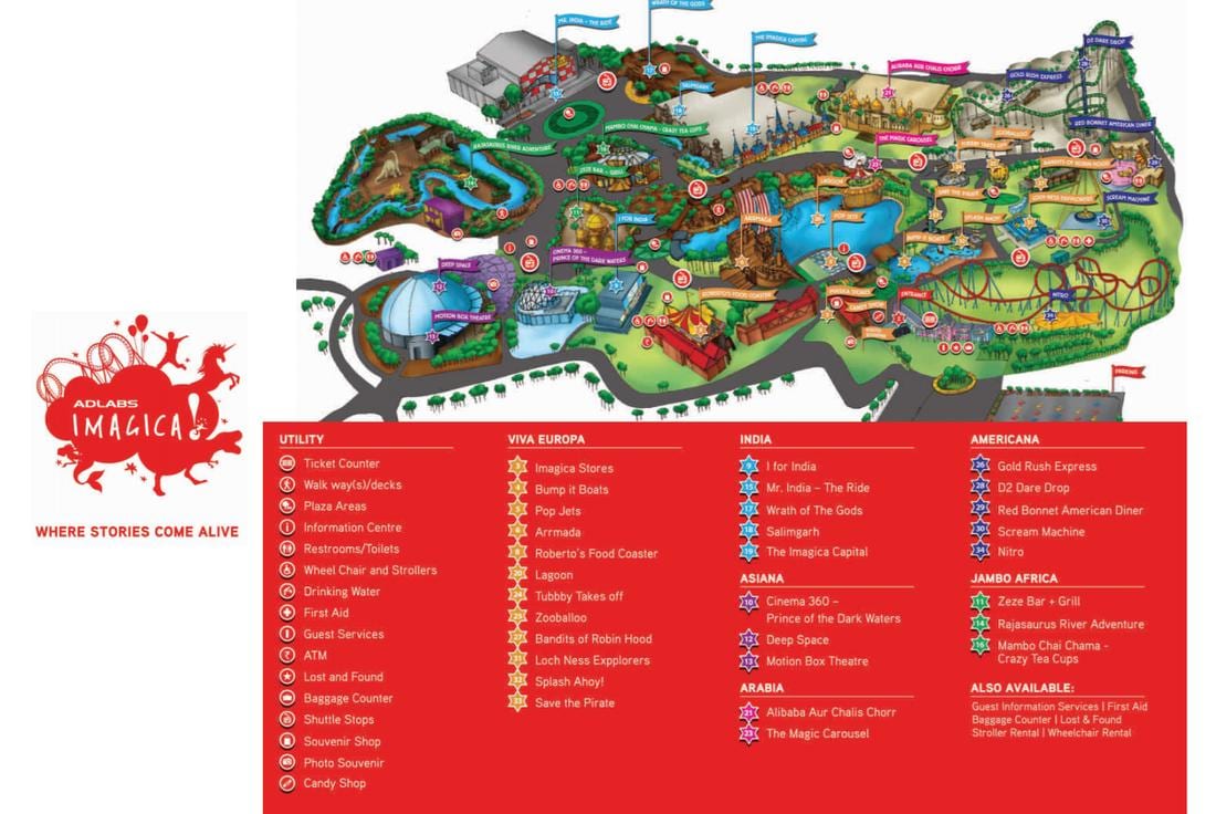 แผนที่ของ Imagica แผนที่มุมไบ