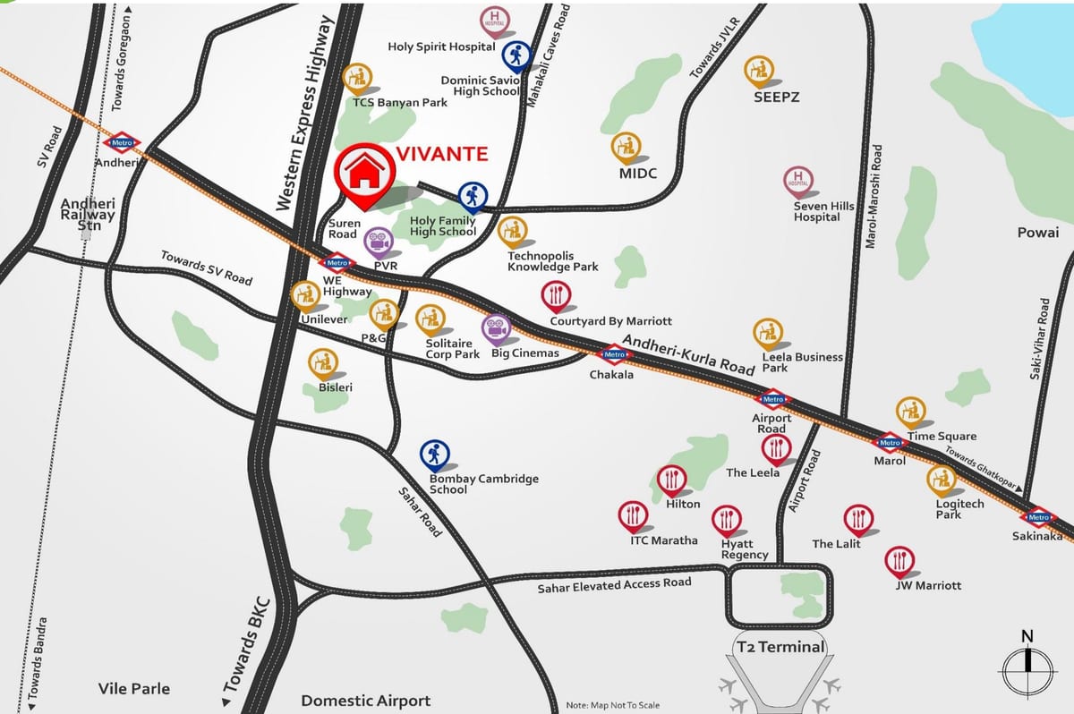 andheri แผนที่มุมไบ
