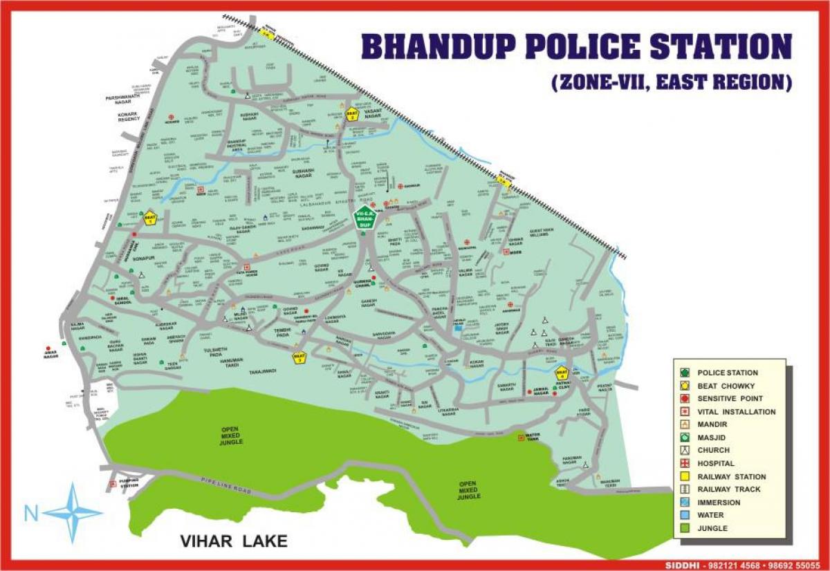 มุมไบ Bhandup แผนที่
