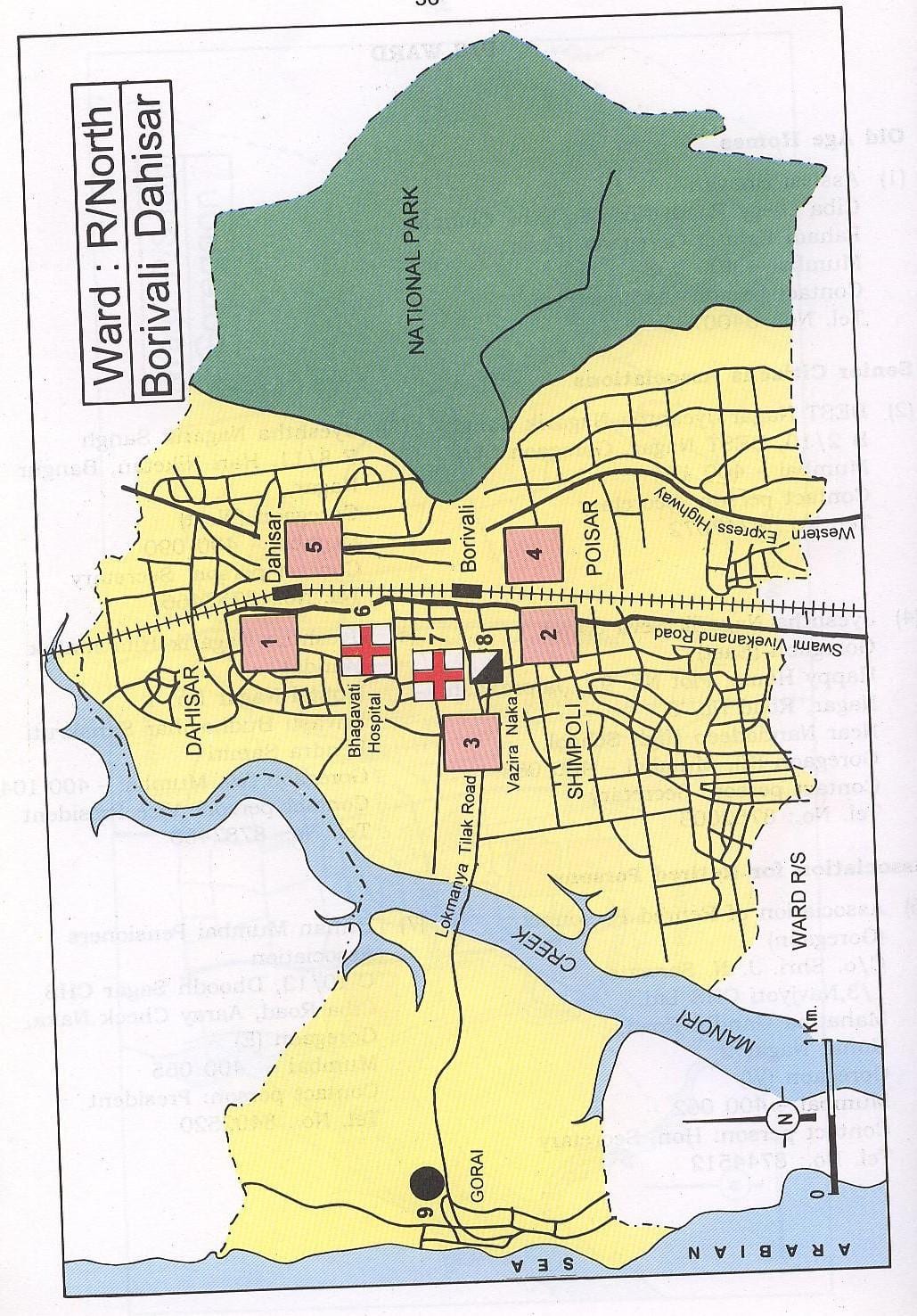 แผนที่ของ Dahisar มุมไบ
