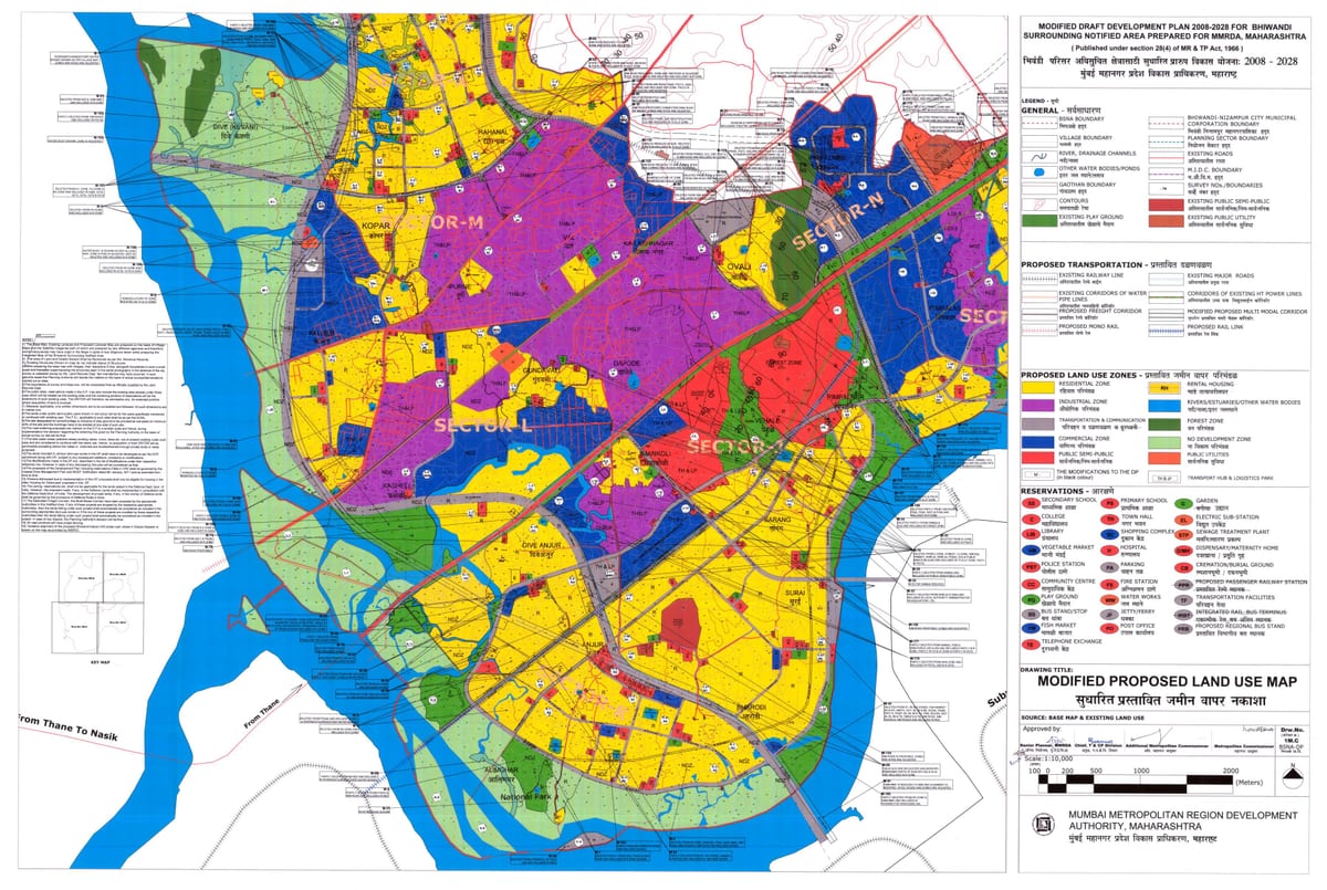 MMRDA พื้นที่บนแผนที่ bhiwandi