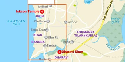 แผนที่ของเมืองมุมไบ