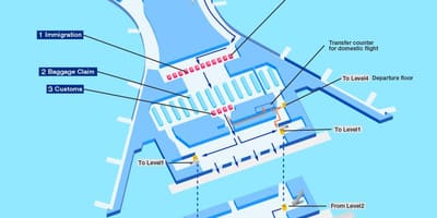 แผนที่ของมุมไบระหว่างประเทศสนามบิน