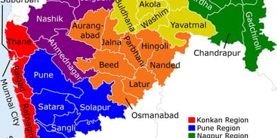 แผนที่ของมุมไบ india. kgm