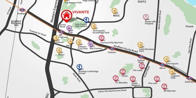 Andheri แผนที่มุมไบ