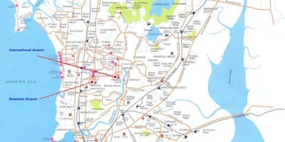 แผนที่ของ Bombay